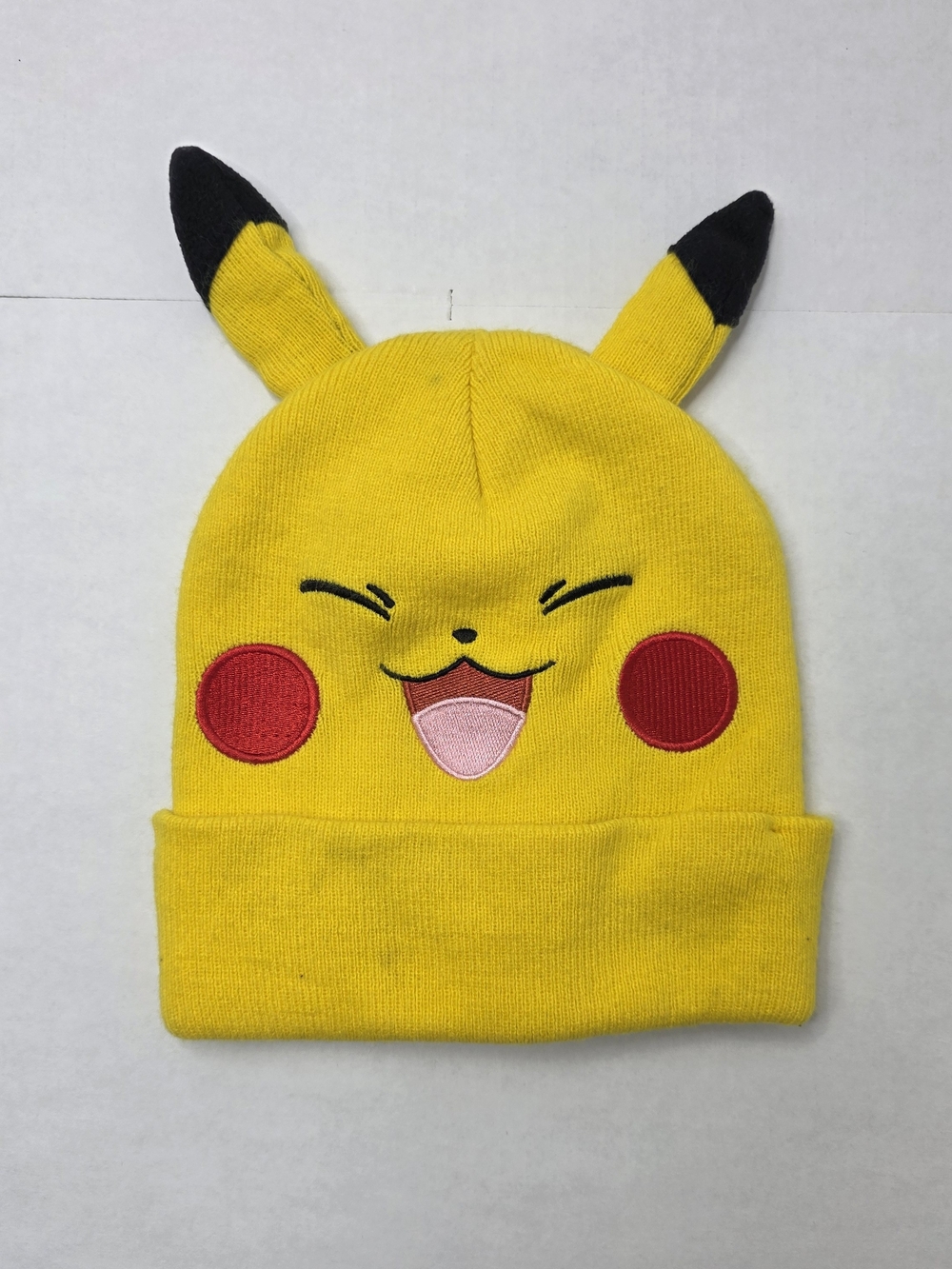 Pikachu Yellow Kids Beanie Hat with Ears